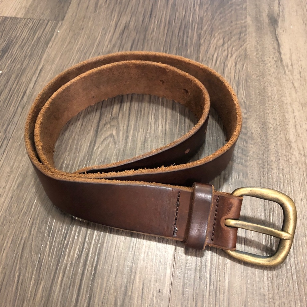 Leather belt